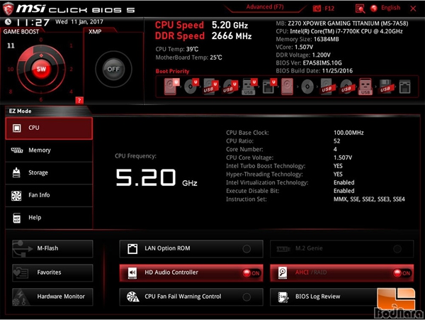 MSI Z270 κ, ڵ OC  ھ i7-7700K 5.20GH...