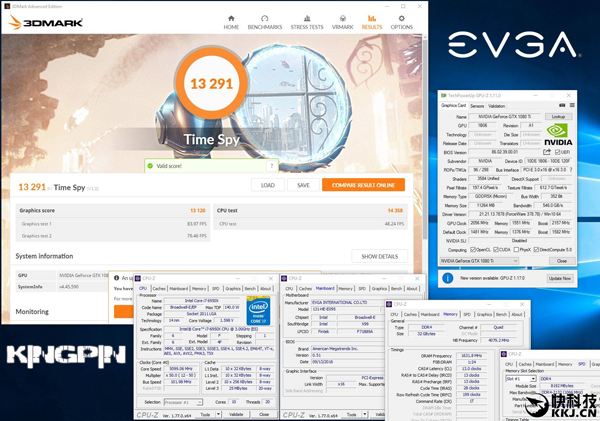  GTX 1080 Ti Ŭ 2483MHz, 3DMark Time Spy...