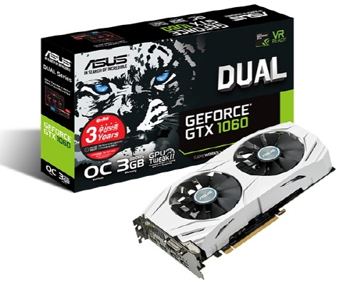 ̿, ASUS DUAL  GTX 1060 O3G 