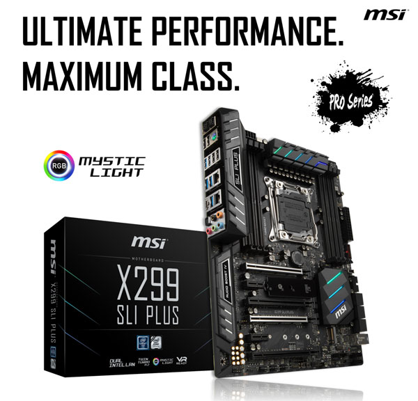 MSI ڸ, MSI X299 SLI PLUS  