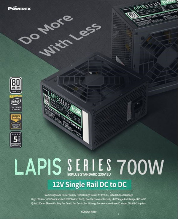 파워렉스, LAPIS 700W DC to DC 파워서플라이 출시 