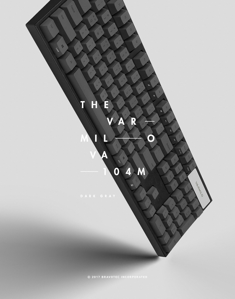 브라보텍, VARMILO VA104M 다크그레이 기계식 키보드 출...